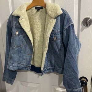 Sherpa denim jacket